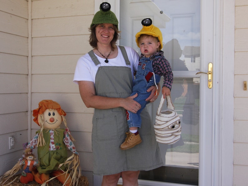 Coal Miner Helmet and Mining Set Crochet Pattern hard hat, dynamite, blasting box and acme storage box, great playtime and Halloween costume image 2