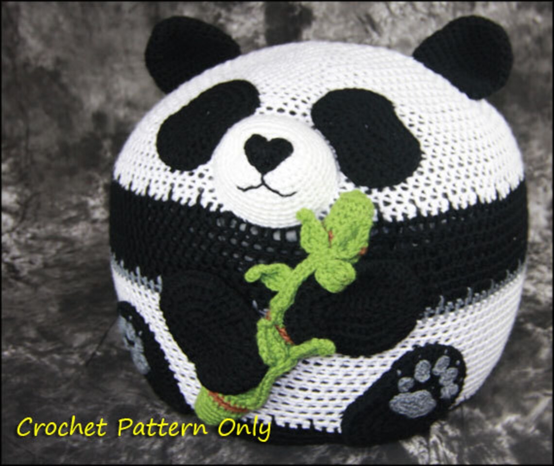 Panda Bean Bag Chair Ottoman Pouf CROCHET PATTERN Etsy