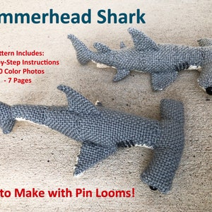 Hammerhead Shark Pin Loom Pattern with Step-by-Step Tutorial image 2