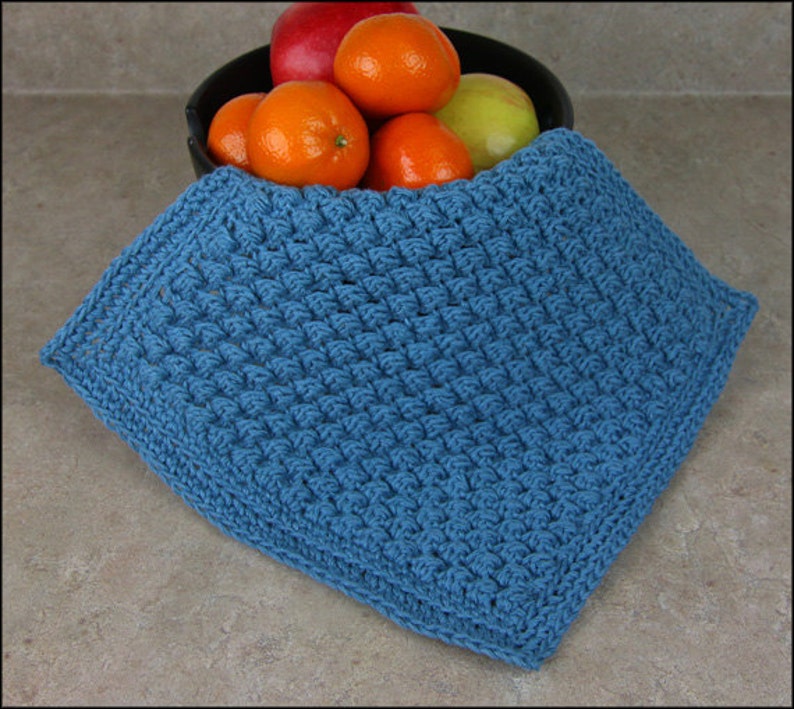 Dishcloth and Heartfelt Dish Towel CROCHET PATTERN PDF Tea Towel Dish Cloth Dishcloth Plus Series February image 3