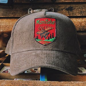 vintage Manitoba Patch en velours — Casquette Canadian Travel Souvenir Deadstock — MIRADOR