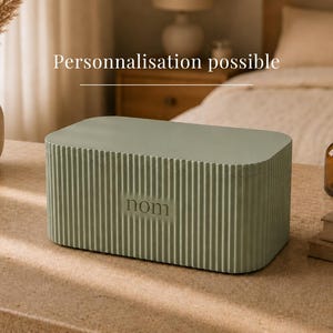 Scatola portaoggetti personalizzata | Organizer minimalista in stile scandinavo | Decorazione per ufficio, bagno e camera da letto | Regalo per donne