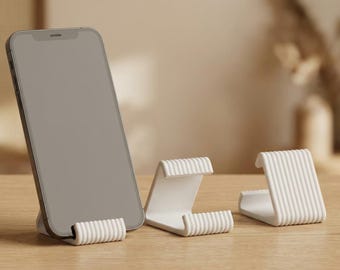Lot de 3 supports téléphone minimalistes | Support smartphone bureau | Support téléphone design moderne | Accessoire bureau esthétique