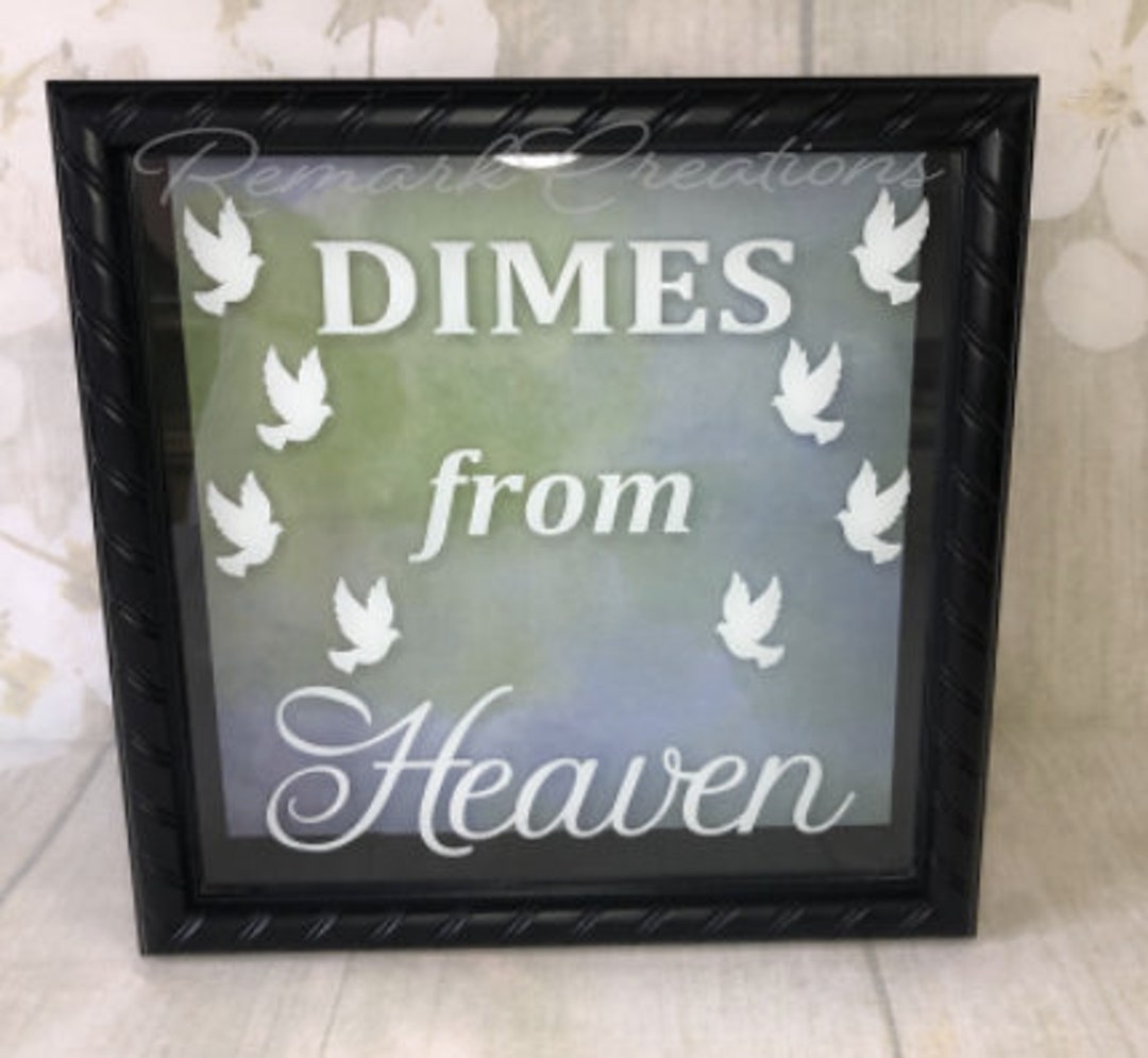 Dimes From Heaven Shadow Box / Shadowbox / Display Box / Etsy
