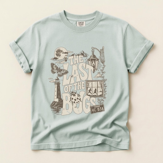 Comfort Colors® The Last of the Bugs Shirt, Indie Folk Concert Tee, Comfort Colors Vintage Collage T-Shirt, Retro Insect Shirt