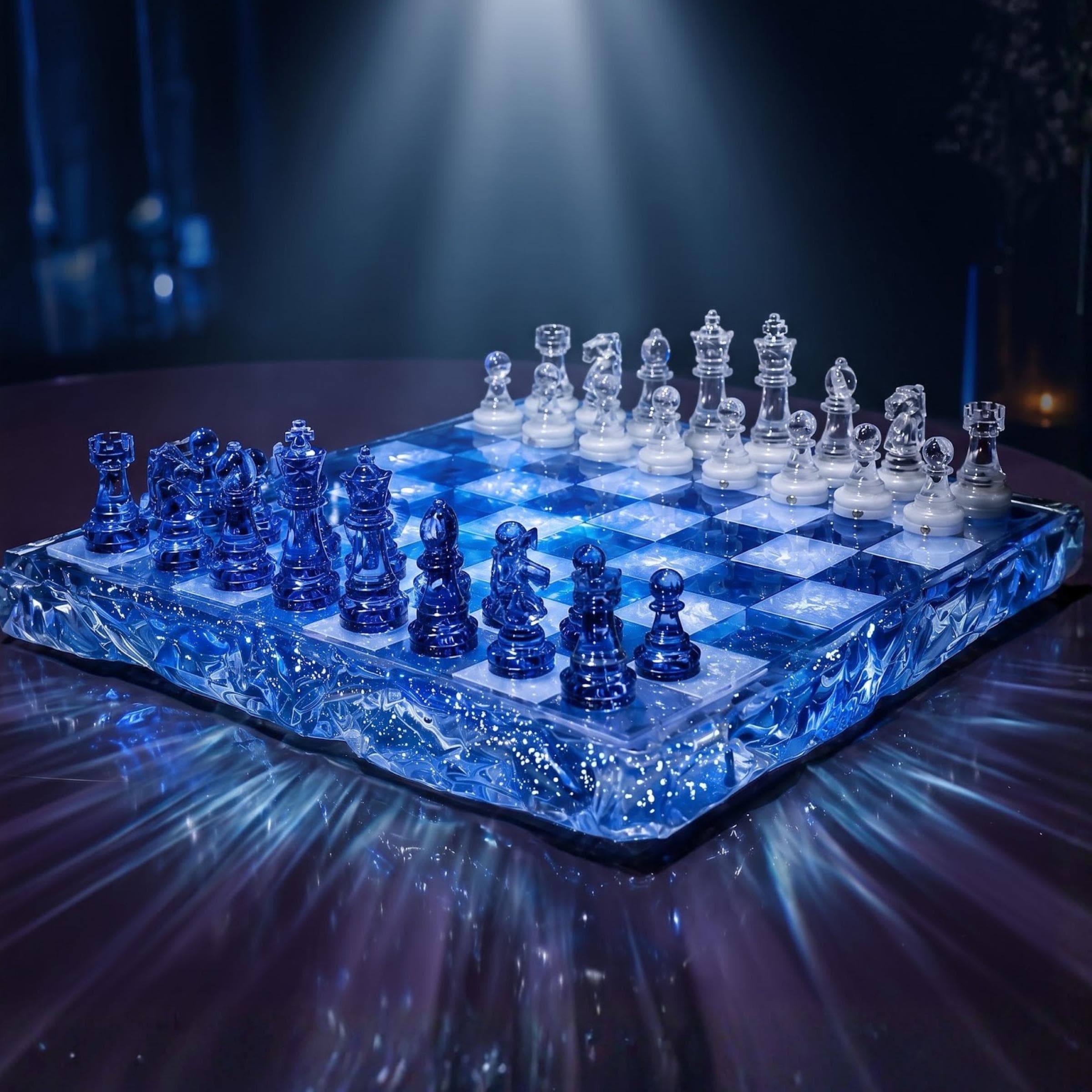 Glass chess set - Etsy 日本