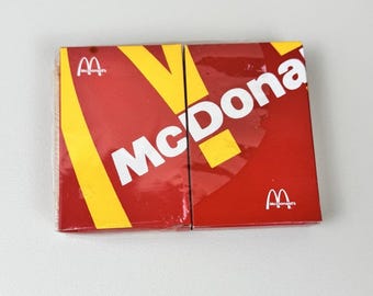 Nya vintage McDonalds spelkort två kortlekar i förpackning plastfolie trasiga