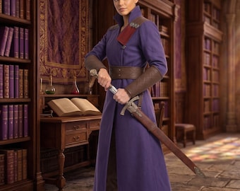 Gale Dekarios Cosplay Outfit Women Baldur’s Gate 3 Wizard Robe Leather Armor DnD Mage Suit Waterdeep Mage Costume