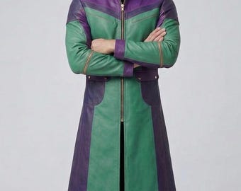 Nuka Cola Quantum Cosplay Coat Long Trench PU Leather Wasteland Sci Fi Jacket Costume for Comic Con Halloween LARP