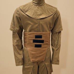 Conjunto de traje de vuelo para cosplay de Mandalorian, atuendo completo de cazarrecompensas con chaleco antibalas y armadura base. imagen 6