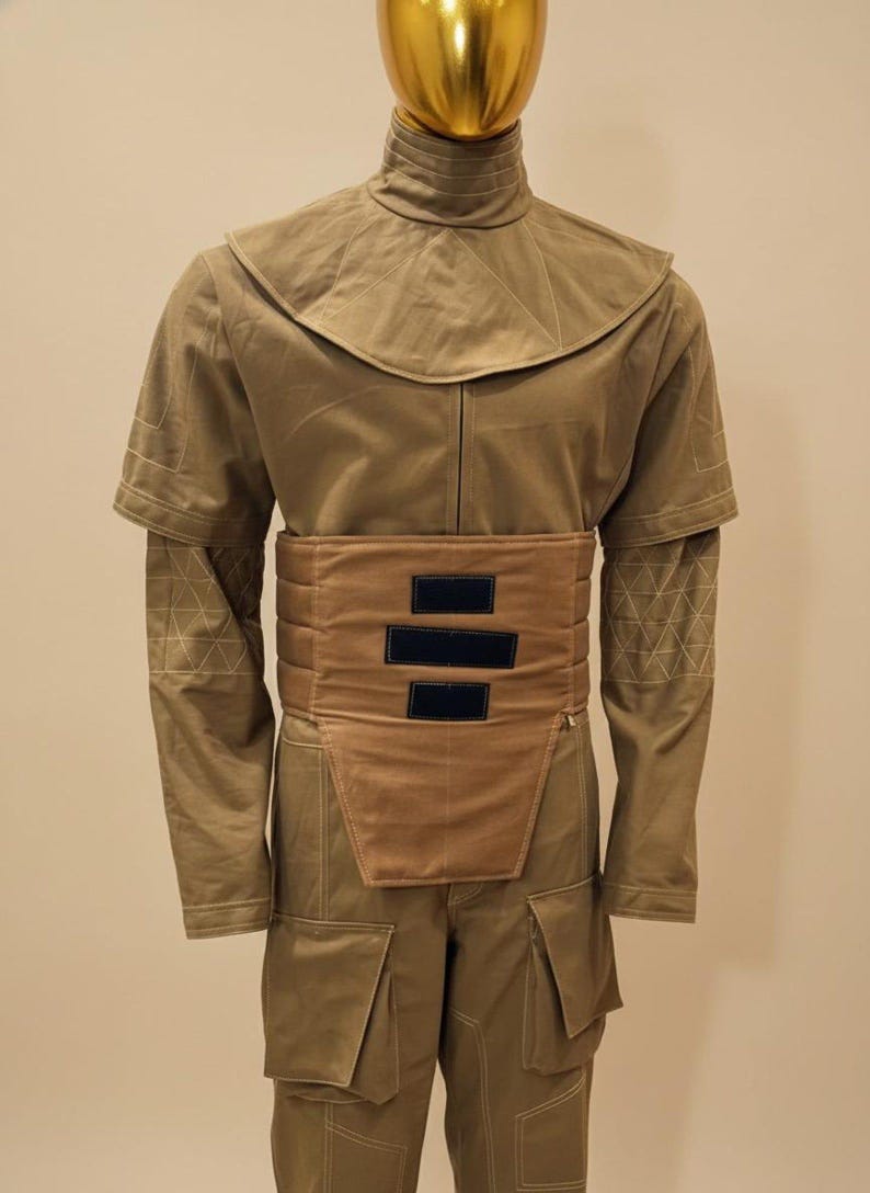 Conjunto de traje de vuelo para cosplay de Mandalorian, atuendo completo de cazarrecompensas con chaleco antibalas y armadura base. imagen 6
