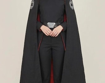 Disfraz de la Segunda Hermana Inquisidora: Traje de armadura oscura Sith con capa para Comic Con, Halloween y atuendo de villana.