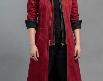 Women’s Wasteland Survival Duster Coat | Hooded Canvas Trench Jacket, Post-Apocalyptic Cosplay Coat & Steampunk Ranger Outfit