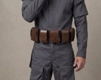 Boba Fett Mandalorian Flight Suit Costume Screen Accurate Cosplay Jumpsuit Bounty Hunter Outfit for Halloween, Custom Size