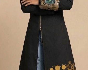 Trafalgar Law Cosplay Coat Long Black Anime Jacket, Pirate Captain Costume for Comic Con, LARP, Custom Fit Outfit