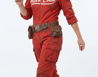 Cosplay de mecánico de Nuka-World: mono de trabajador del páramo y atuendo para eventos postapocalípticos.