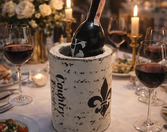 endüstriel tasarım country desen şarap kovası