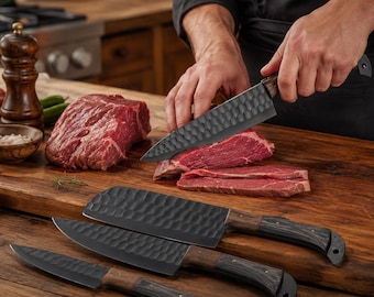 Emperor 6 Piece Chef's Carving Knives Stainless Steel , 1970s