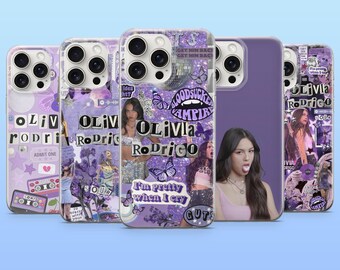 Olivia Rodrigo Coque pour iPhone 17, 17e, 16, 15, 14, 13, 12, Samsung S26, S25, S24, A56, A16, Pixel 10a, 9Pro