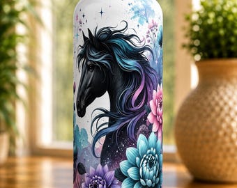 Cirkul Sip Compatible Custom Tumbler – Black Beauty Personalized Insulated Water Bottle