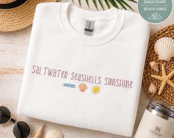 Saltwater Seashells Sunshine Sweatshirt – Coastal Colors