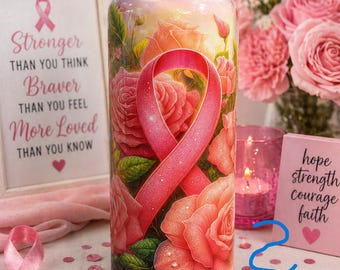 Cirkul Sip Compatible Custom Tumbler – Breast Cancer Awareness