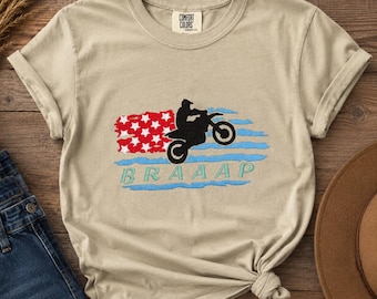 BRAAAP Embroidered Dirt Bike Tee