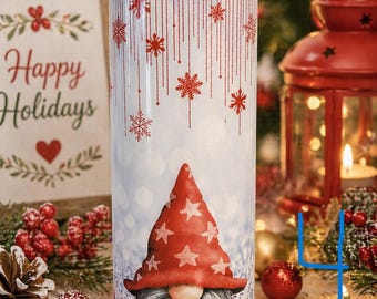 Cirkul Sip Compatible Custom Tumbler – Christmas Gnome Insulated Water Bottle