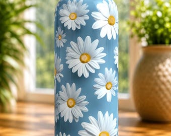 Cirkul Sip Compatible Custom Tumbler – Daisies Personalized Insulated Water Bottle