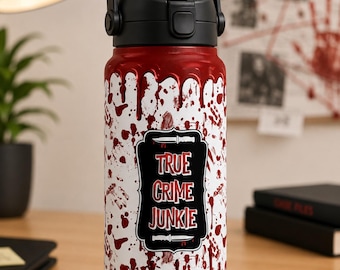 Cirkul Sip Compatible Custom Tumbler – True Crime Personalized Insulated Water Bottle