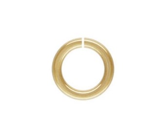 50pcs - 14K Gold Filled 5mm Jump Rings 20 Gauge, Open Jump Ring