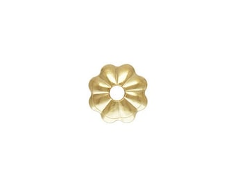 14K Gold Filled Flower Bead Caps (3mm, 4mm, 5mm) | End Cap Spacer | for DIY Jewelry Making