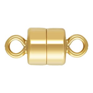 14K Gold Filled Magnetic Clasps (4.5mm, 5.5mm or 4.5mm Converter with 5mm Spring Ring) | Secure Jewelry Connector for Necklace & Bracelet