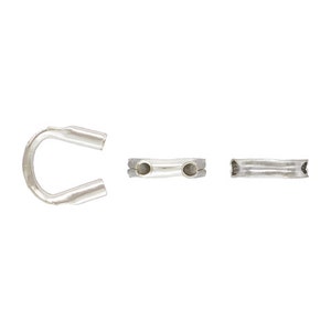 925 Sterling Silver Wire Protector Guards | 0.53mm, 0.79mm Hole | Cable Thimbles for Beading Wire Protection | Jewelry Making Findings