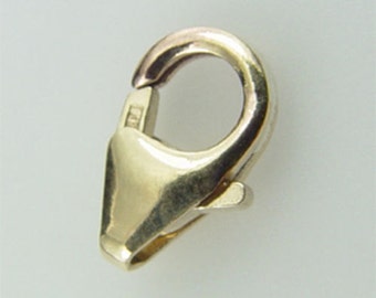 18ct Yellow Gold Lobster Clasp - 750 - 10mm - O Ring - UK - Foto 3