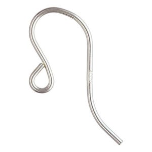 925 Sterling Silver French Ear Wires | Plain or Sparkle | Earring Hooks for DIY Jewelry Making & Repair
