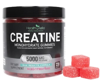 HealthyAsia’s Black Label Creatine Gummies - Maximum Results formula - Watermelon Flavor