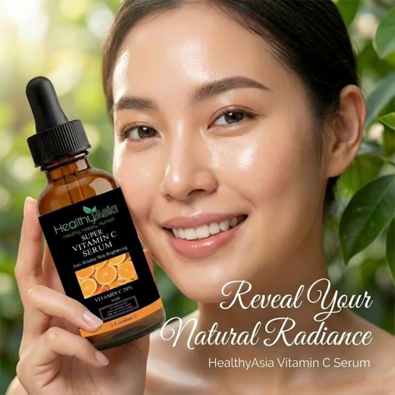 HealthyAsia Super Vitamin C Serum – Sérum facial antiedad, iluminador y reafirmante imagen 6