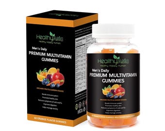 Men's Daily Multivitamin Gummies: Orchard Fruits & Garden Veggies