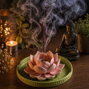 Lotus Incense Holder | Zen Meditation Decor, Spiritual Home Accessory , 3D Printed