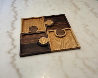 Ash/Walnut Puzzle serving tray