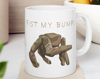 Rocky | Project Hail Mary Illustration Fist Bump Mug | Ceramic Coffee Cup 11oz 15oz
