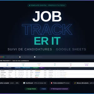 IT-Job-Tracker – Google Sheets-Vorlage – Bewerbungsmanagement für IT-Fachkräfte – Jobsuche-Tabelle