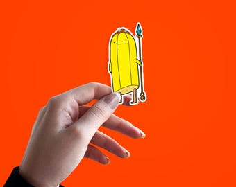 Banana Guard Waterproof Glossy Vinyl Die Cut Sticker