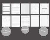 Reading Journal Printable PDF | Book Tracker | Gray | GoodNotes Notability | US Letter A5 A4 6x9