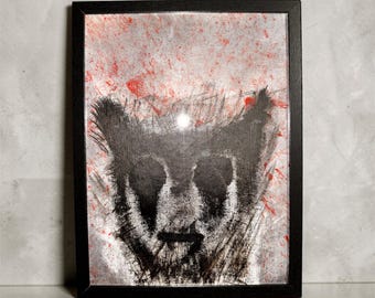 Anomalía - Lienzo original (enmarcado)