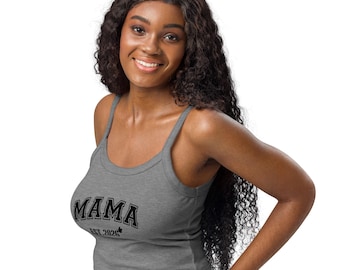 Camiseta de tirantes de microcanalé para mujer