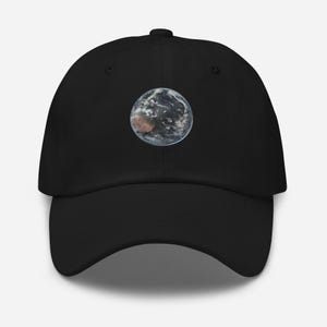 Artemis II Earth Dad Hat, NASA Space Photography Baseball Cap
