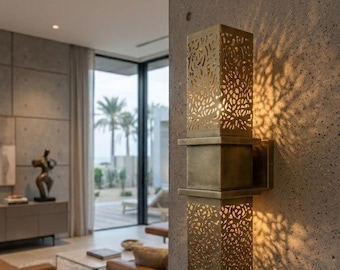 Brass Wall Light, Vintage Wall Sconce, Indoor Lightning Fixtures