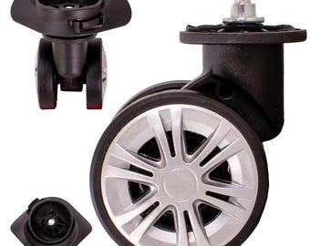 Detachable Suitcase Wheels: Mute Wear-Resistant Luggage Casters (2 Pairs)